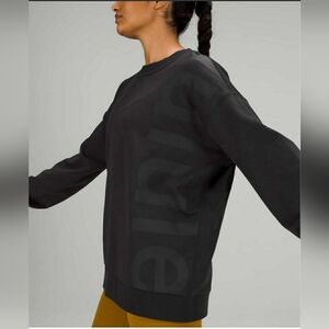 Lululemon Perfectly Oversized Crew *Logo Black - PTP 26" (8 /10 ?)